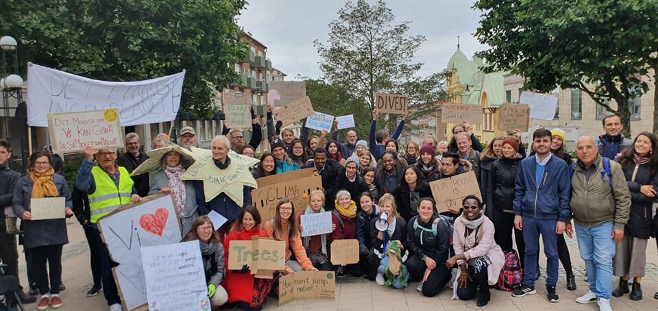 poldengul's tweet photo. September 20th, climate strike in Karlskrona, Sweden. We demand climate justice now! #FridaysForFurture #GlobalWeekForFuture #karlskrona https://t.co/9sGaWFSRTf