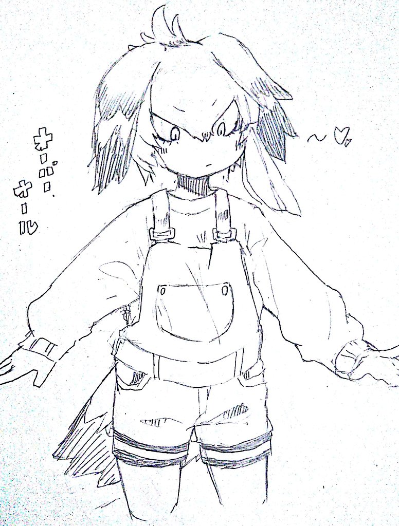 落書き
オーバーオール ハシビロコウ 