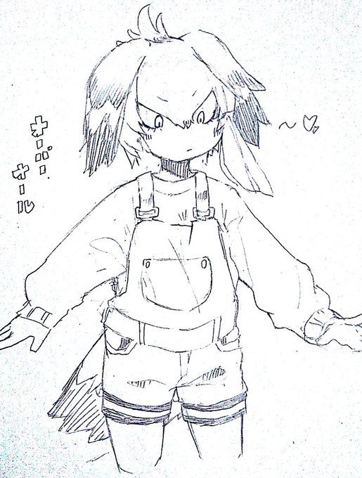 落書き
オーバーオール ハシビロコウ 