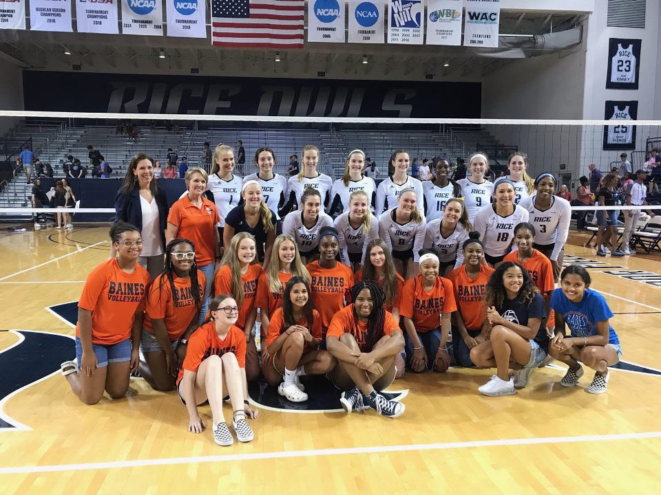 Longhorns supporting Owls today!!!
Go Rice Volleyball !!!