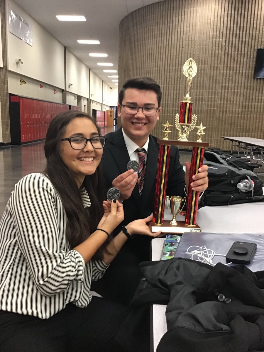 MsKnowles110's tweet photo. Congrats to Carlie Begaye and Ben Bridges for placing 2nd with a 5-0 record and 18 speaker points at the Emporia Debate Tournament (Novice Division) today! Great way to start the debate season!!! #blhsdebate https://t.co/1ZyMI6ptmz