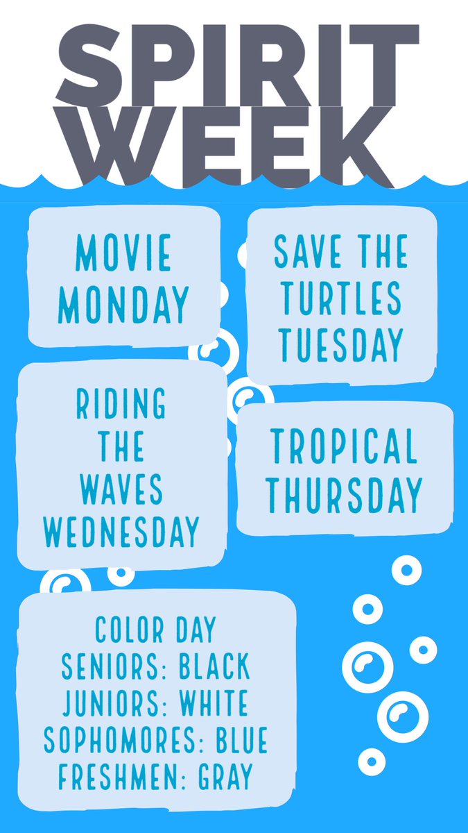 HoHSstudents's tweet photo. Hope all the lions are ready for spirit week!! Here’s the all the themes plus some more description to Monday and Tuesday!! Please share them!! https://t.co/dFTy4NmALr