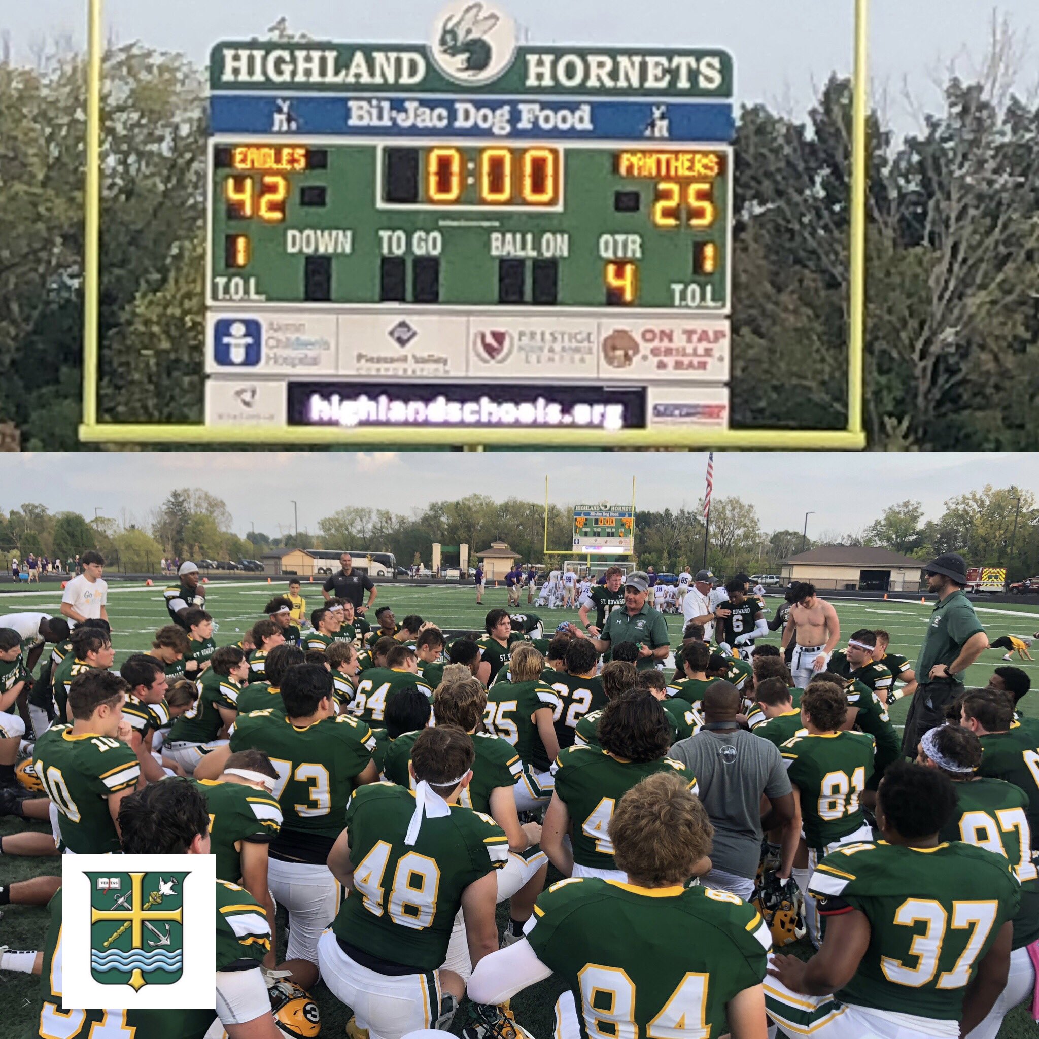 St. Edward Football on Twitter "St. Edward 42 Cincinnati Elder 25