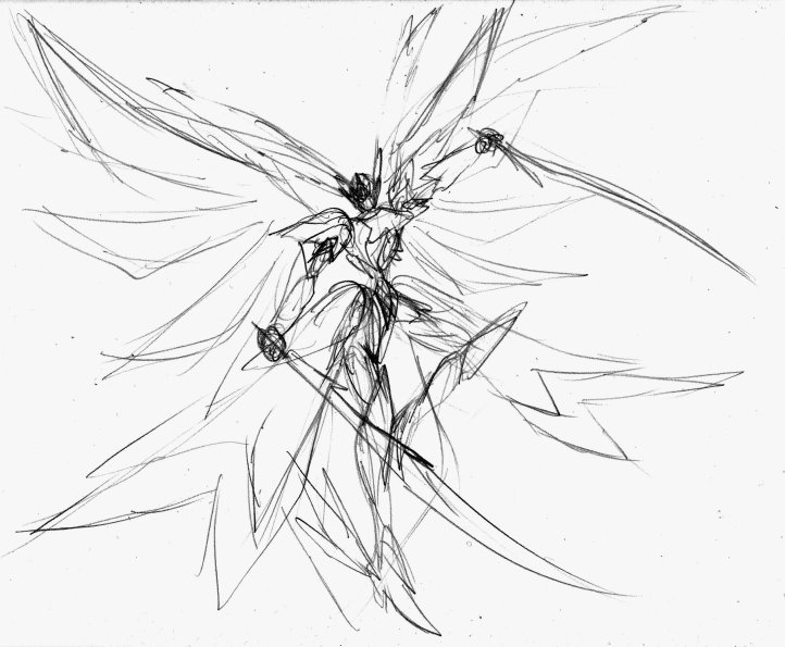 究極皇帝イグニ スウ On Twitter 落書き 羽の生えた二刀流のロボット 創拡 イラスト通り イラスト 絵描きさんとつながりたい 絵描きの輪 イラスト王国 イラスト好きと繋がりたい