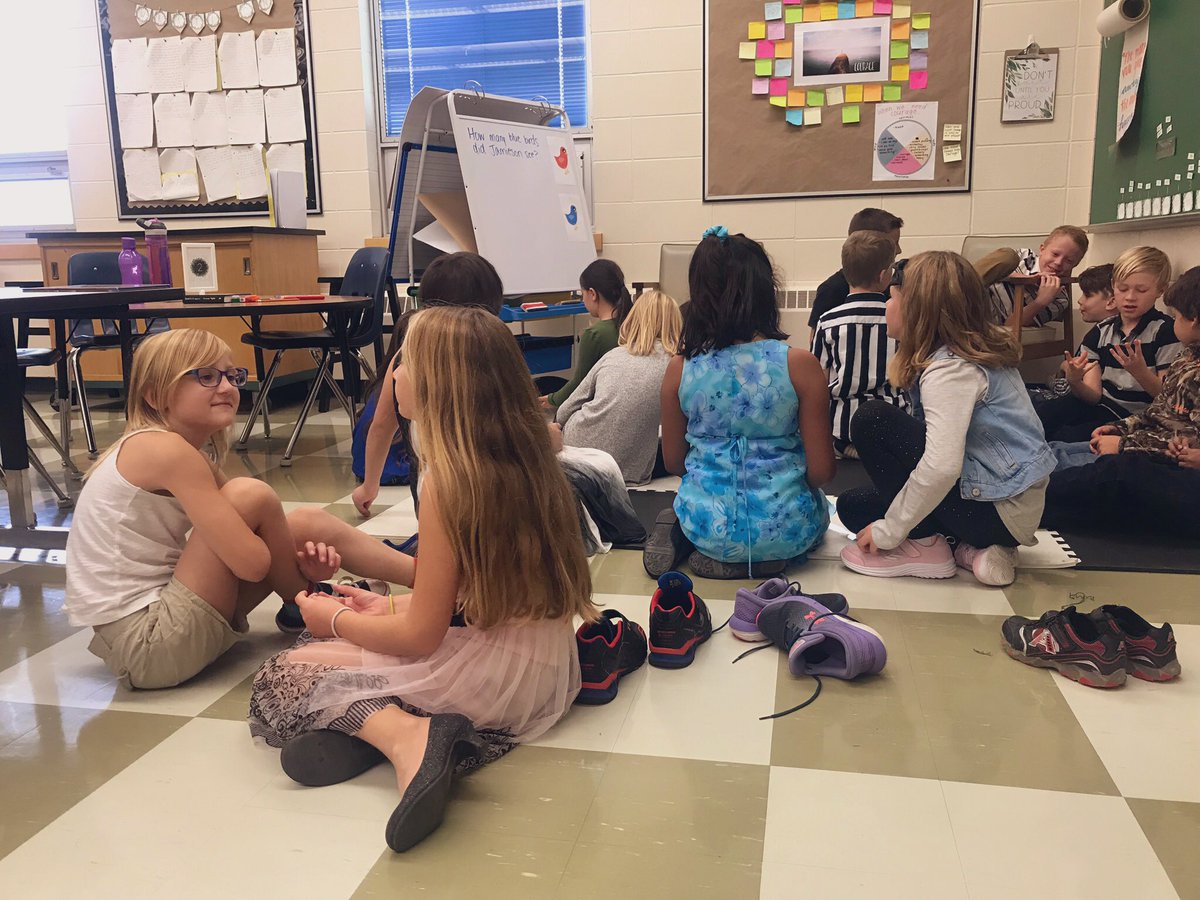 msfunk2's tweet photo. I took the leap and tried number talks in my classroom this week after learning from Sherry Parrish. The students were so engaged and excited to share their thinking with others! #pssd #pssdprideandjoy https://t.co/ApYJPG73oX