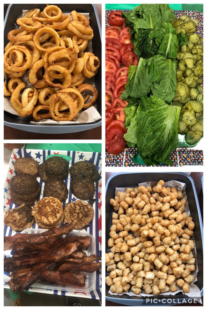 Day 2 of Success Sharing Burger Bar and all the toppings! 🍔🍟🍨