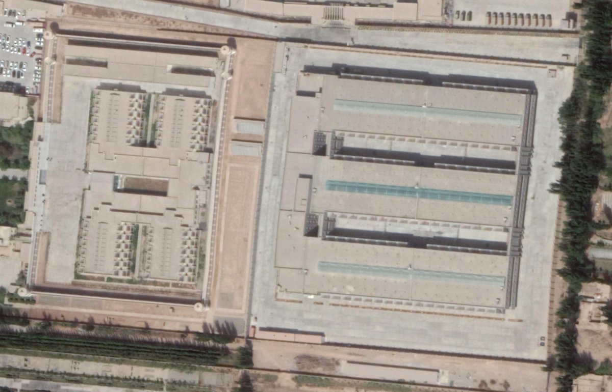 To bring this back to the original video, the detainees there were going from the relatively small Kashgar Detention Centre (first picture) to the much more expansive Korla facilities (red squares = prisons).