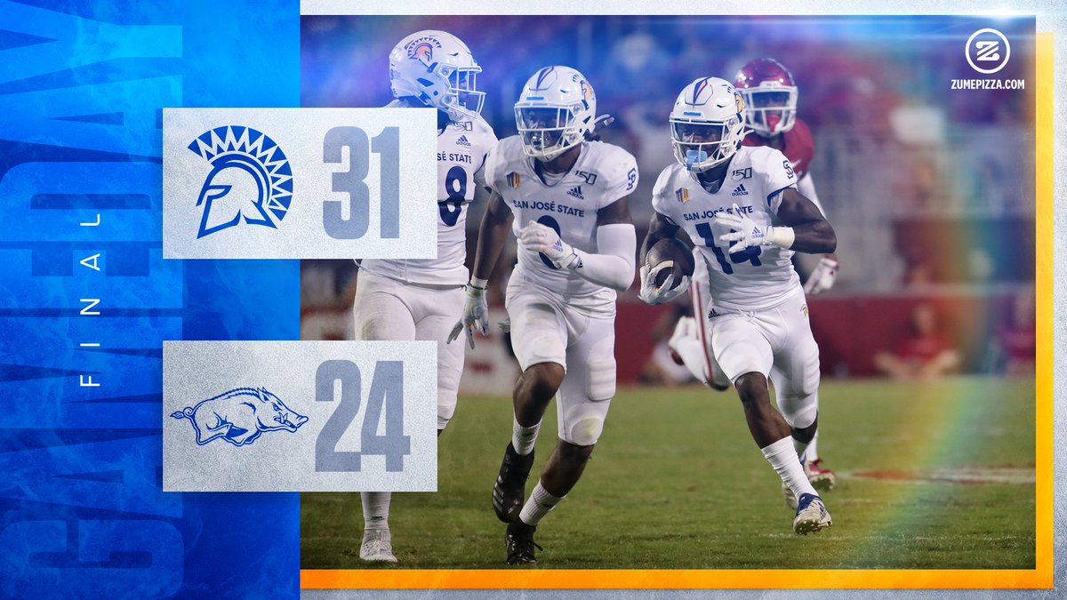 SHOCK. THE. WORLD. 🚨 Spartans win in Fayetteville. #SpartanUp