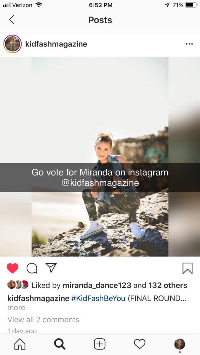 Please go vote for Miranda on Instagram... you just have to like the picture @kidfashmaganize