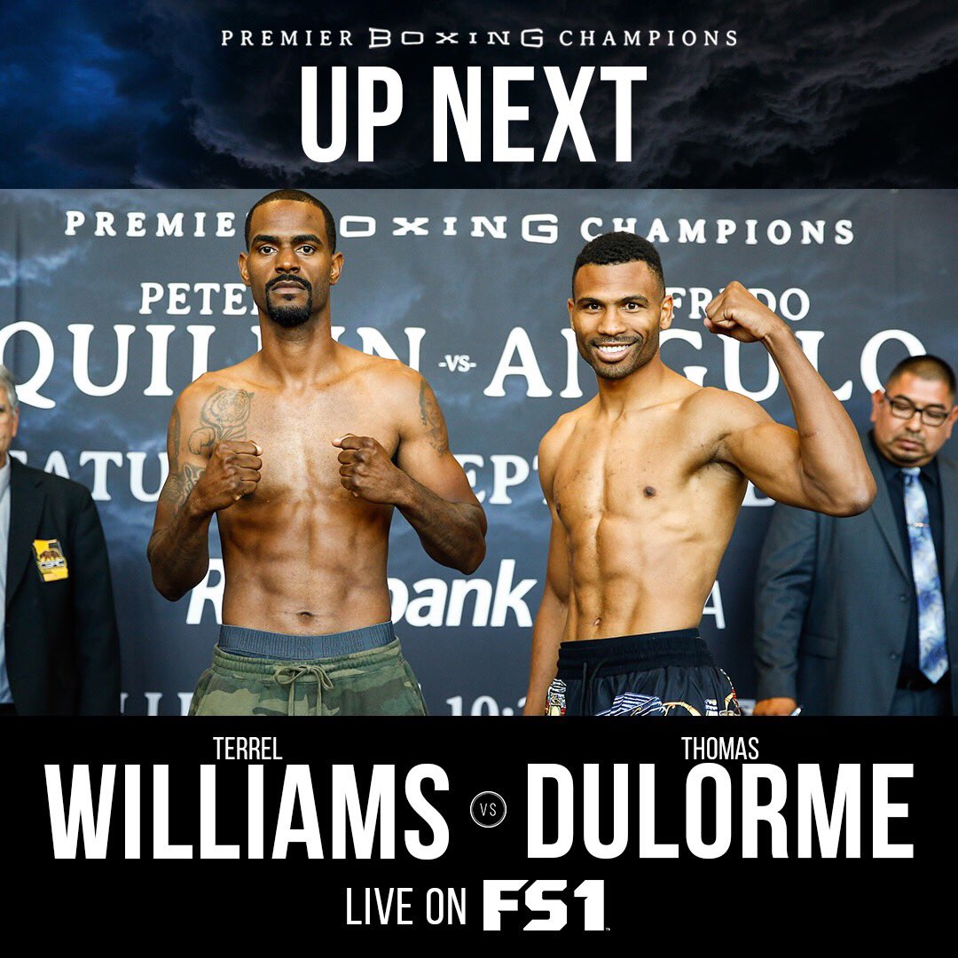 PBC on Twitter "UpNext Terrel Williams takes on thomasdulorme in a 10RD welterweight featured