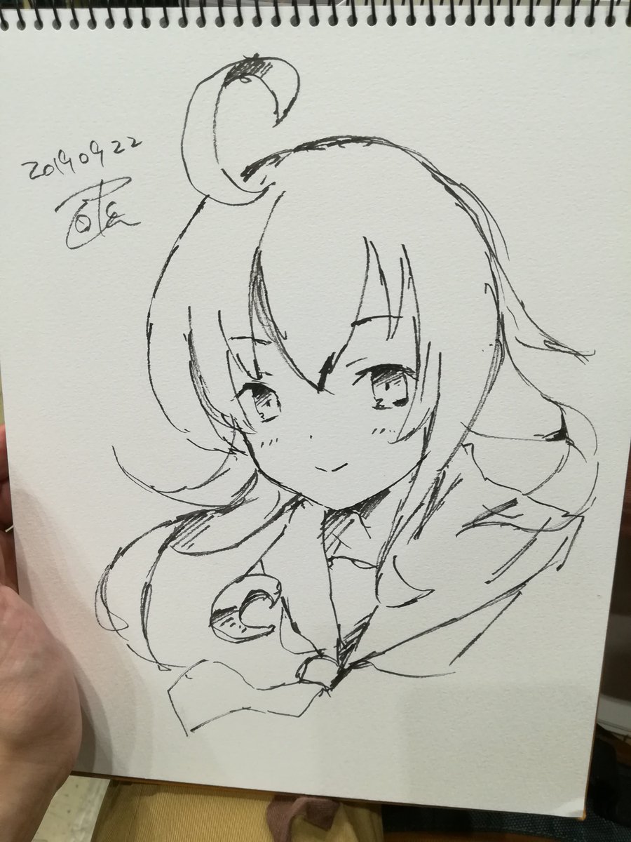 スケブ1枚出来ました 