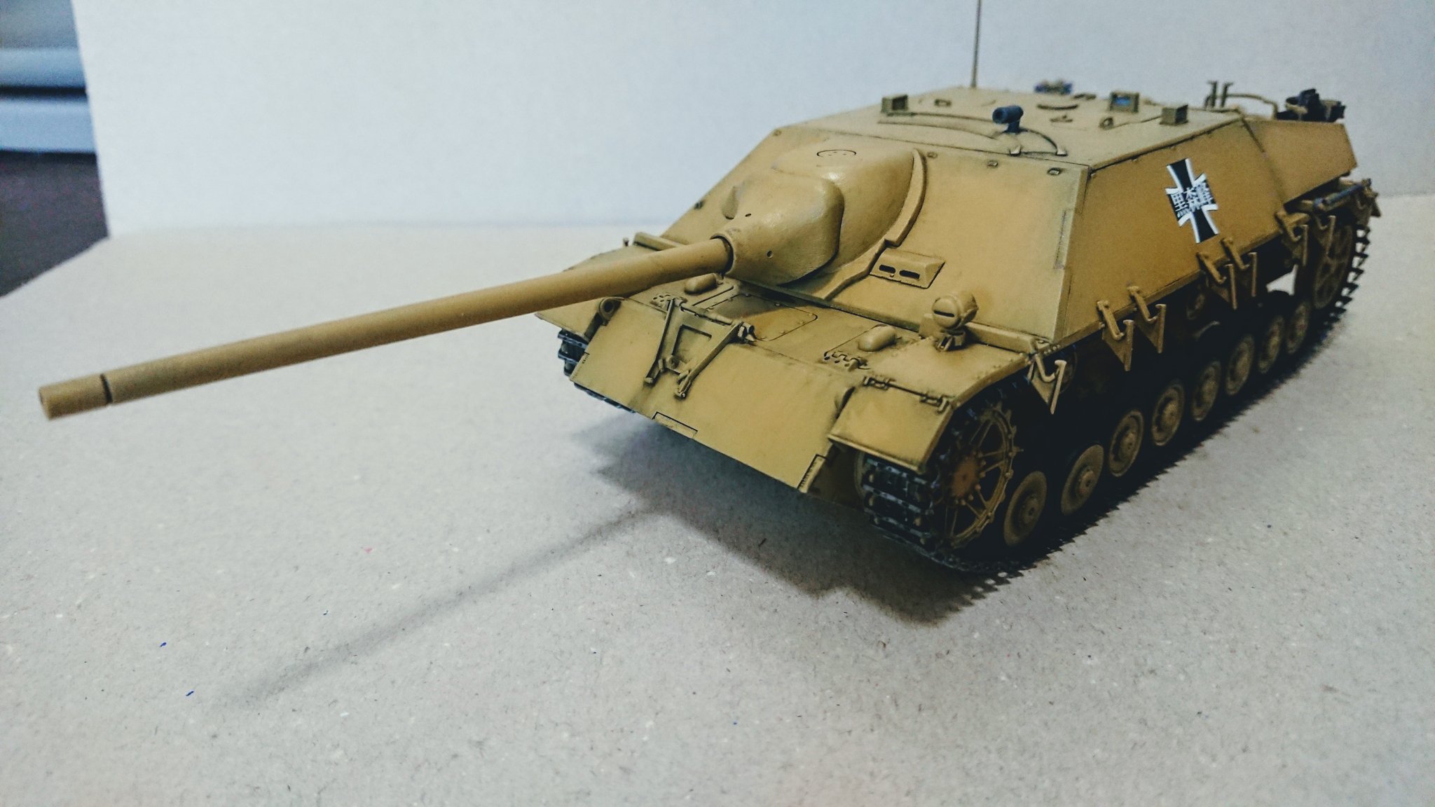 けにち 1 35 号駆逐戦車ラング 黒森峰女学園 ヘッツァーのお兄ちゃん 独特のフォルムが好き 模型戦車道 ガルパン プラモデル T Co Hermove4pb Twitter