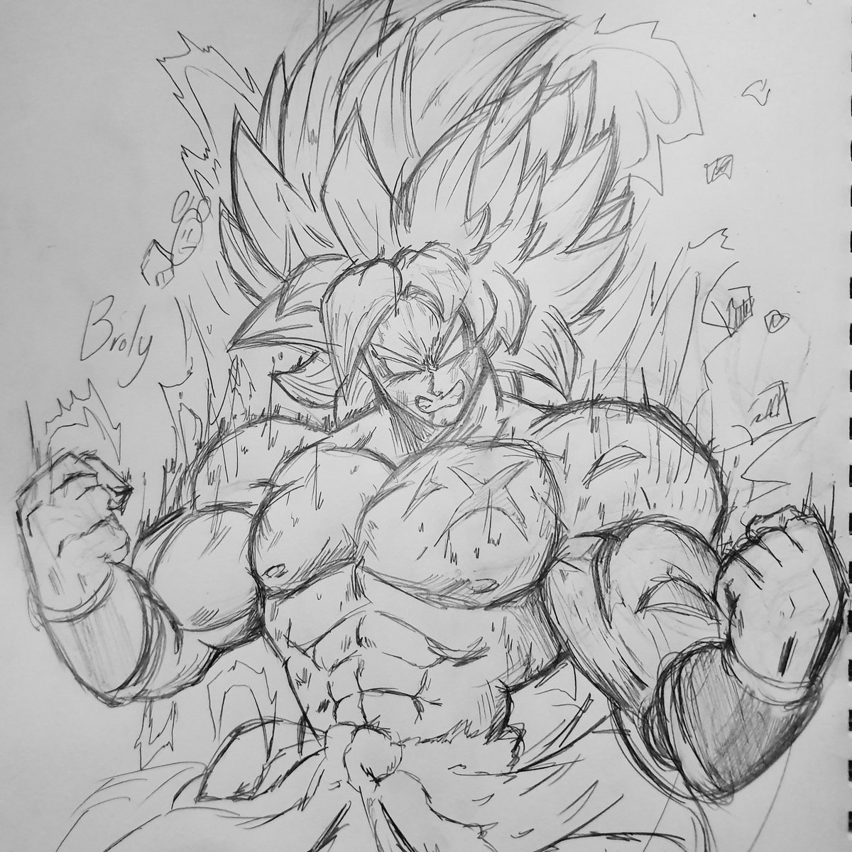 Fixed the hair and arm. #dbsbroly #broly #dbs