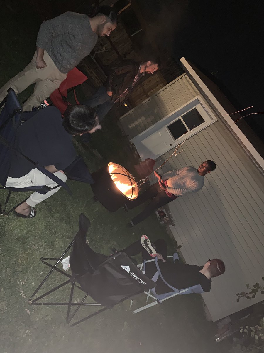 During busy times it is important to still have fun and enjoy the small things. And so much fun tonight we had, first a #BBQ and then a #Fire with roasted #S’mores good #laughs and great company #HaveFun  #BestTeam <a href="/terryjwalker10/">Tdoubleyou 🇨🇦</a> <a href="/JoshHakk_TD/">Josh Hakkenberg</a> <a href="/DorrellRosie/">Rosie Dorrell</a>