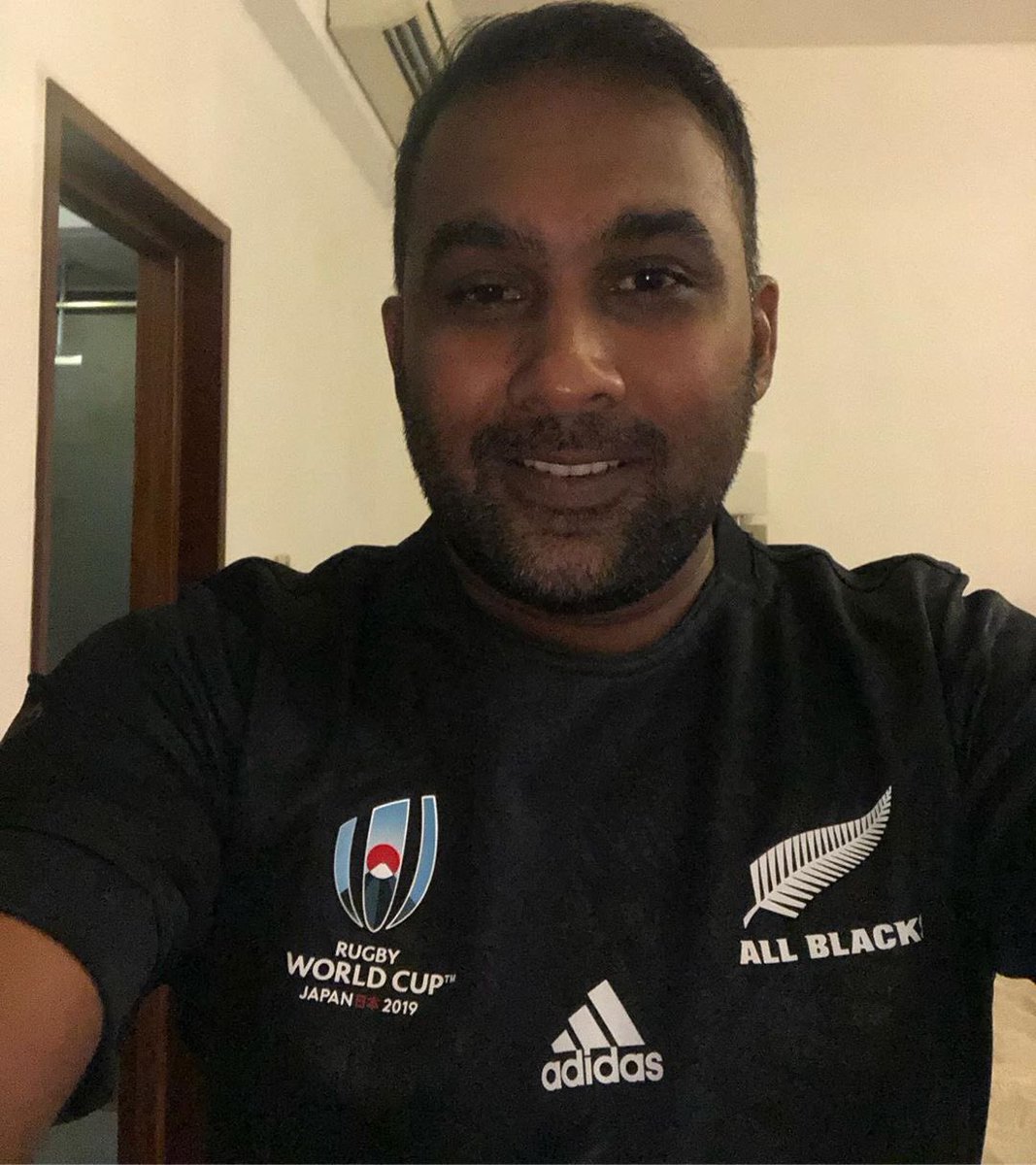 AllBlacks's tweet image. Looking good in that black jersey @MahelaJay! 

#BACKBLACK 🇳🇿🇱🇰
