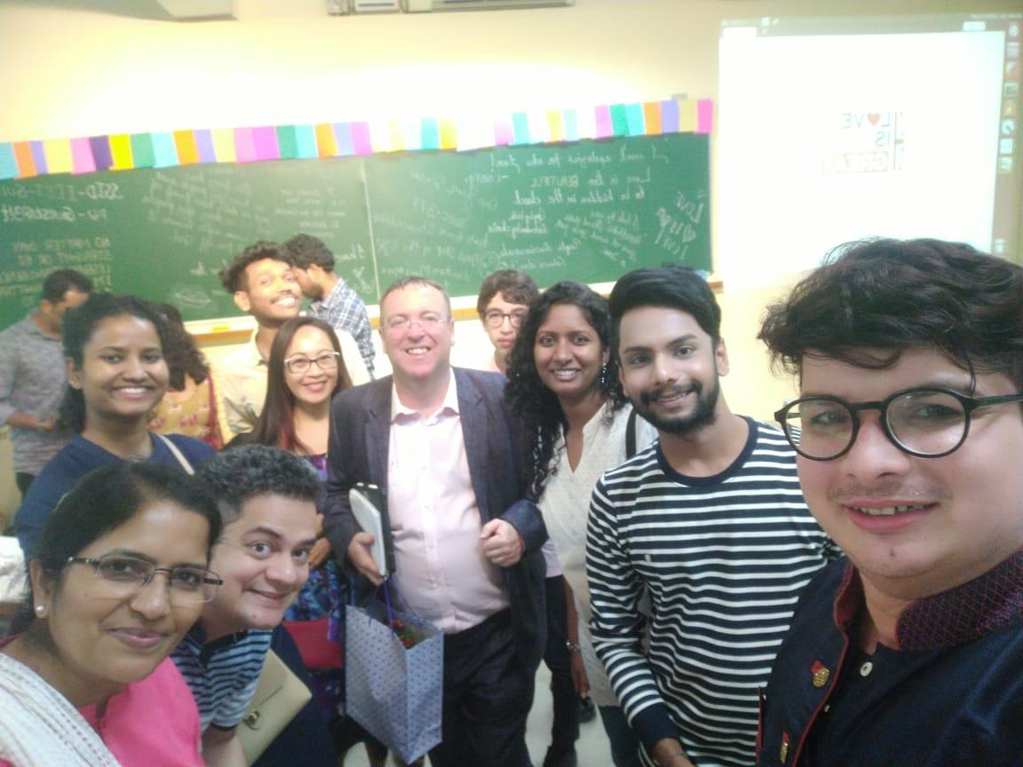 sugandh's tweet photo. Change is Possible
The classroom in which I spent my first 2 years of IIIT-H (SH1), was transformed yesterday into an event space that proudly hosted 'ColorsOfFreedom' in support of the LGBT community.
It was a happy surprise.
Thanks- @iiit_hyderabad, #Mobbera, @UKinHyderabad https://t.co/P2L65KQ5y9