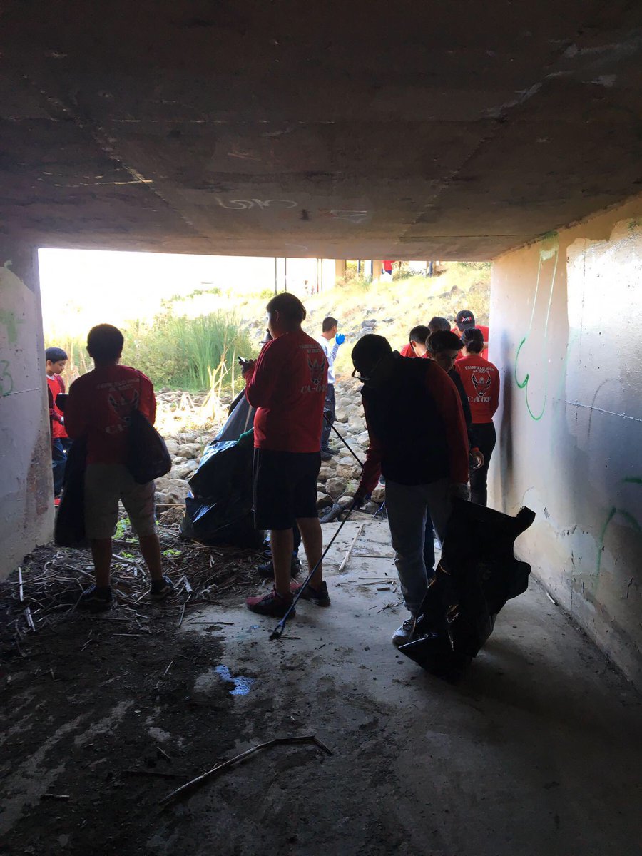 Coast to creek clean up day. <a href="/gofairfieldhigh/">Fairfield High</a>