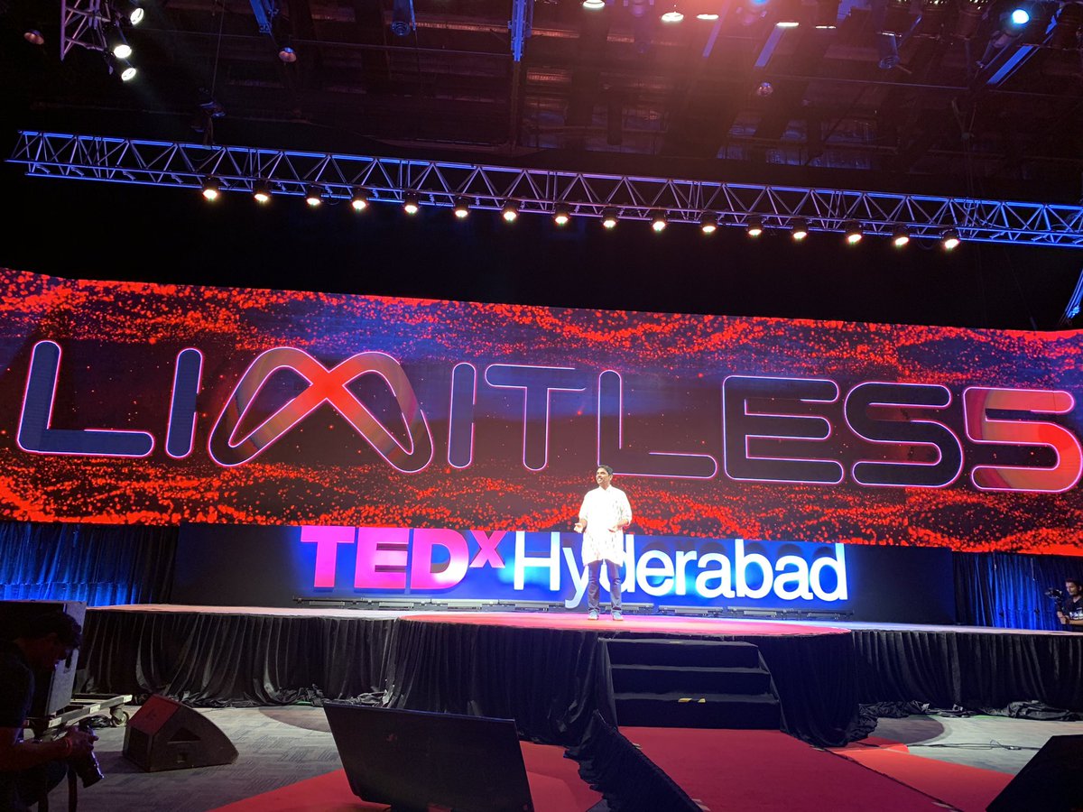 @antonvipin on the #TEDxHyderabad stage