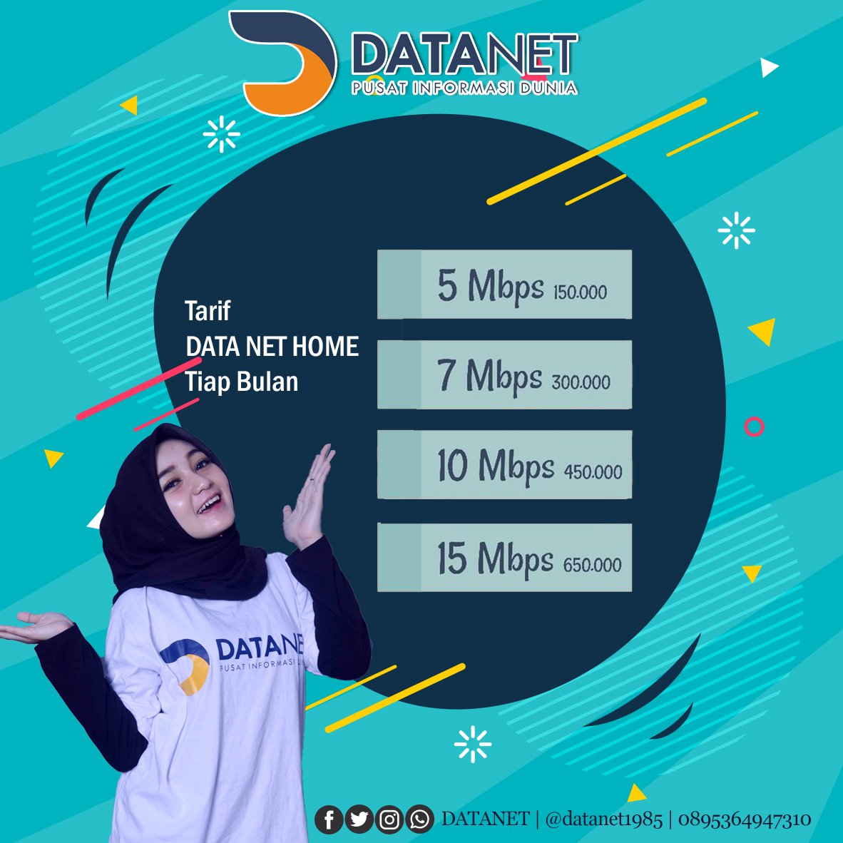 datanet1985's tweet image. Happy Weekend temen-temen.... buat yang masih bingung cari wifi yang murah tiap bulannya, nih kita kasih tau, Data Net home aja !!
#datanet
#datanethome
#datanethotspot
#datanetkece
#network
#ngalahnesia