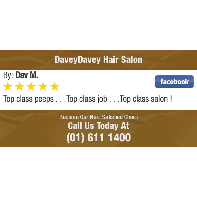 5 Star: Dav M. "Top class peeps . . .Top class job . . .Top class salon !" bit.ly/2guHPiY