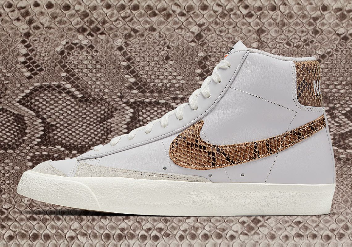SneakerNews's tweet photo. Smooth serpentine stylings are front and center on this snakeskin-equipped Blazer '77 Mid 
https://t.co/3U8eabd5Gk https://t.co/gU8cYcGaMV