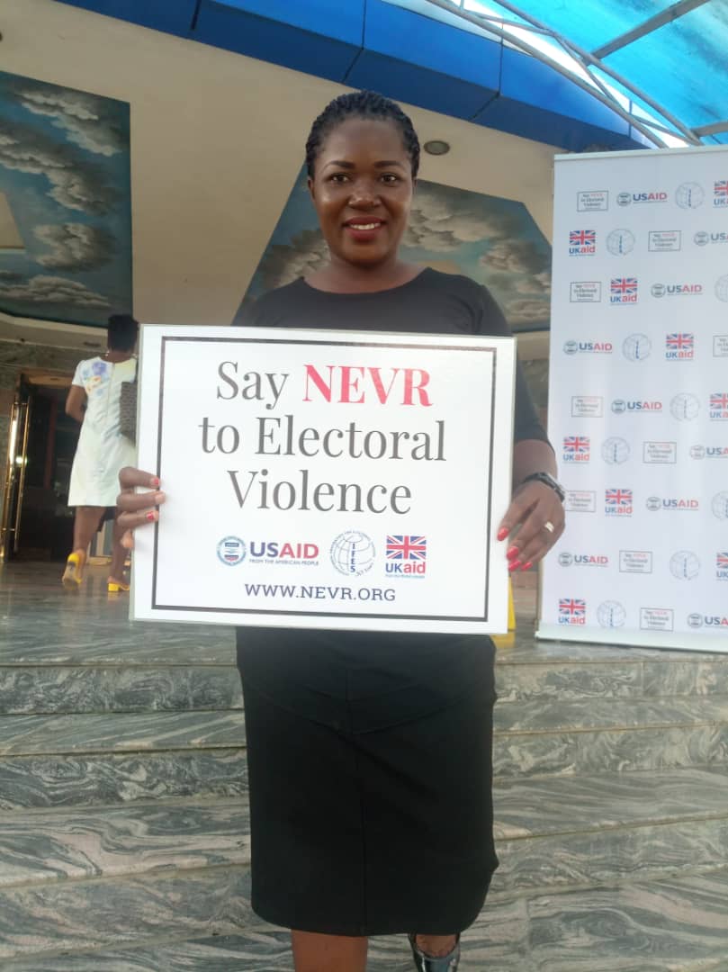Representing FIDA Bayelsa State Chapter in an INEC training on how to prevent Election Violence. Say "NEVER" to Election Violence in the forth coming Elections. #Bayelsastate #election #FIDA #FIDABayelsa