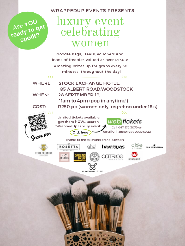 GilliPepper's tweet photo. Free express mani's, free massages, makeup stations, fashion consultants &amp; loads of prizes all day!T Lots more freebies, fun activities &amp; yummy food! You will also receive a R500 GHD gift card &amp; loads more! Hope you can make it! Tickets available here https://t.co/o46b9kx8hr https://t.co/F1CTut4m5i