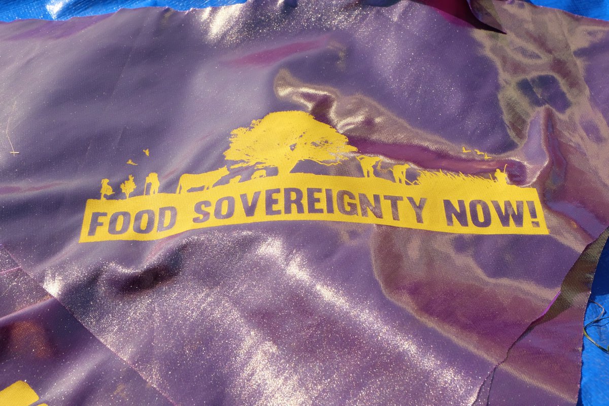 FreeTheSoil's tweet image. The last day before the action has started at the #climatecamp as we're preparing ourselves in action trainings, legal workshops and by a lot of painting.
#FreeTheSoil #FoodSovereigntyNow #ClimateJusticeNow