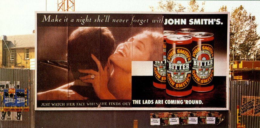 AdamArtDirector's tweet photo. If this ran today I’d still think it was awesome... and it’s 30 years old.

Y: 1989
CW: Tim Riley
AD: Peter Gausis 
T: David Wakefield
A: BMP https://t.co/FTNH16ivQv