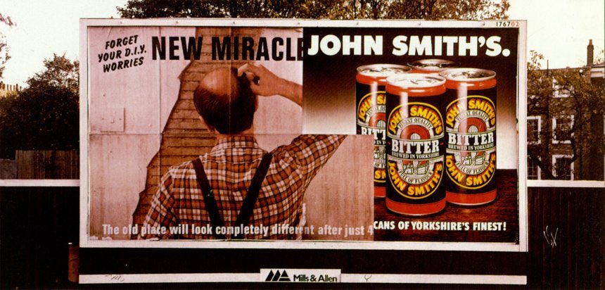 AdamArtDirector's tweet photo. If this ran today I’d still think it was awesome... and it’s 30 years old.

Y: 1989
CW: Tim Riley
AD: Peter Gausis 
T: David Wakefield
A: BMP https://t.co/FTNH16ivQv