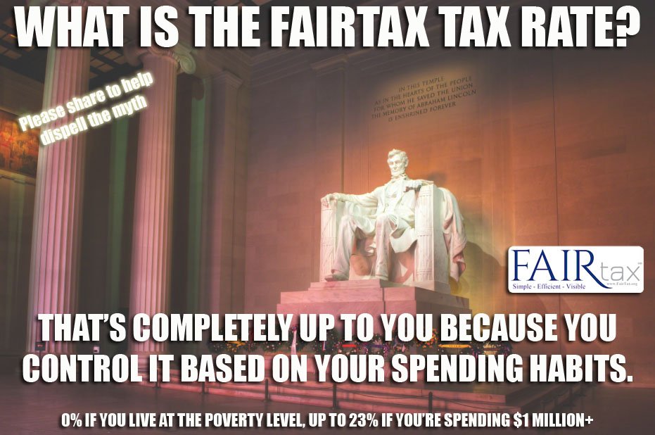 FairTaxOfficial's tweet image. Congress does not control your tax burden under #FAIRtax you do. FAIRtax.org/about/how-fair…