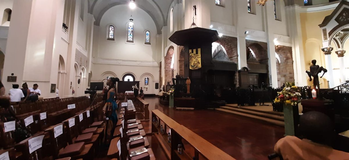 HermanMashaba's tweet photo. Thank you to President of the Mass, Bishop Steve Moreo, Dean Xolani Dlwati, Guest Preacher, Reverend Jonathan Evans and the congregation for the invite to the
90th Anniversary Celebration of the St. Mary’s Cathedral, officially 
known as The Cathedral of St. Mary the Virgin. https://t.co/iFboY5bKPR
