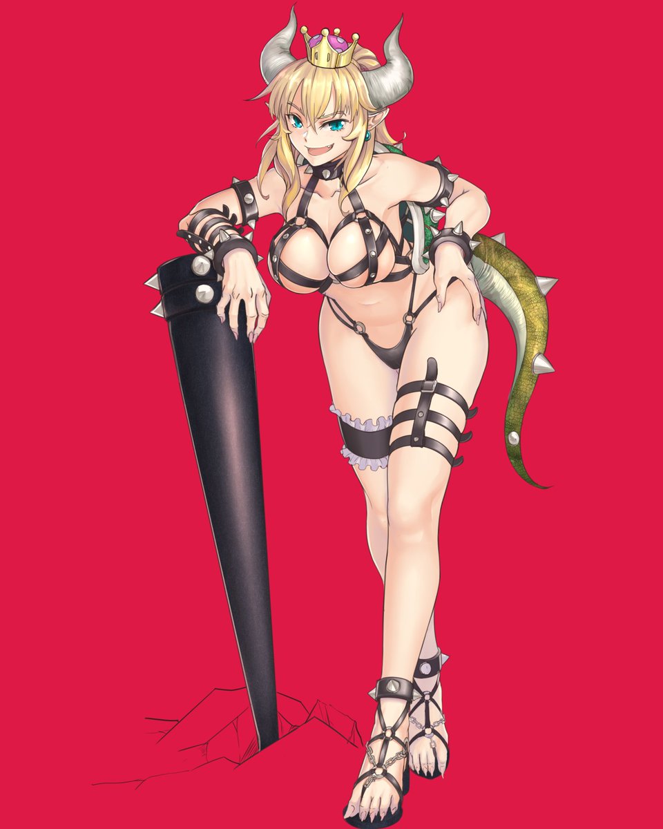 MidniteTreasur1's tweet photo. Here we have some amazing, slightly lewd art of Princess Bowsette who was created from the character Bowser in the Mario games. 💚
#Bowsette #PrincessBowsette #SuperMario #AnimeArt #lewdart #lewd https://t.co/RYW1ckMccP