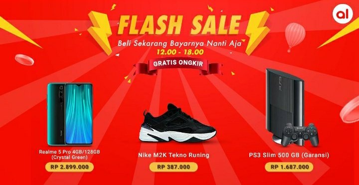"FLASH SALE YANG INI GRATIS ONGKIR! Dapatkan produk pilihan terbaik Akulaku dgn harga super murah mulai dari 12 siang - 6 sore nanti! Jgn sampe ketinggalan, yg namanya nyesel itu selalu dateng belakangan. Cek di sini, sekarang &gt; 
AkuBisaDgnAkulaku