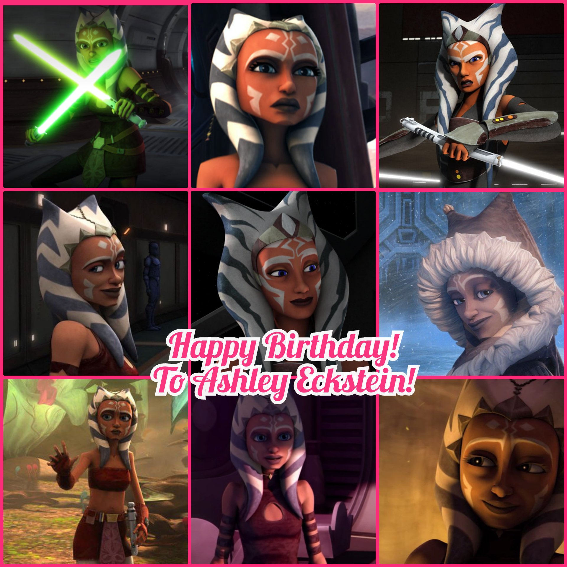 Happy Birthday To Ashley Eckstein, Ahsoka\s voice! 