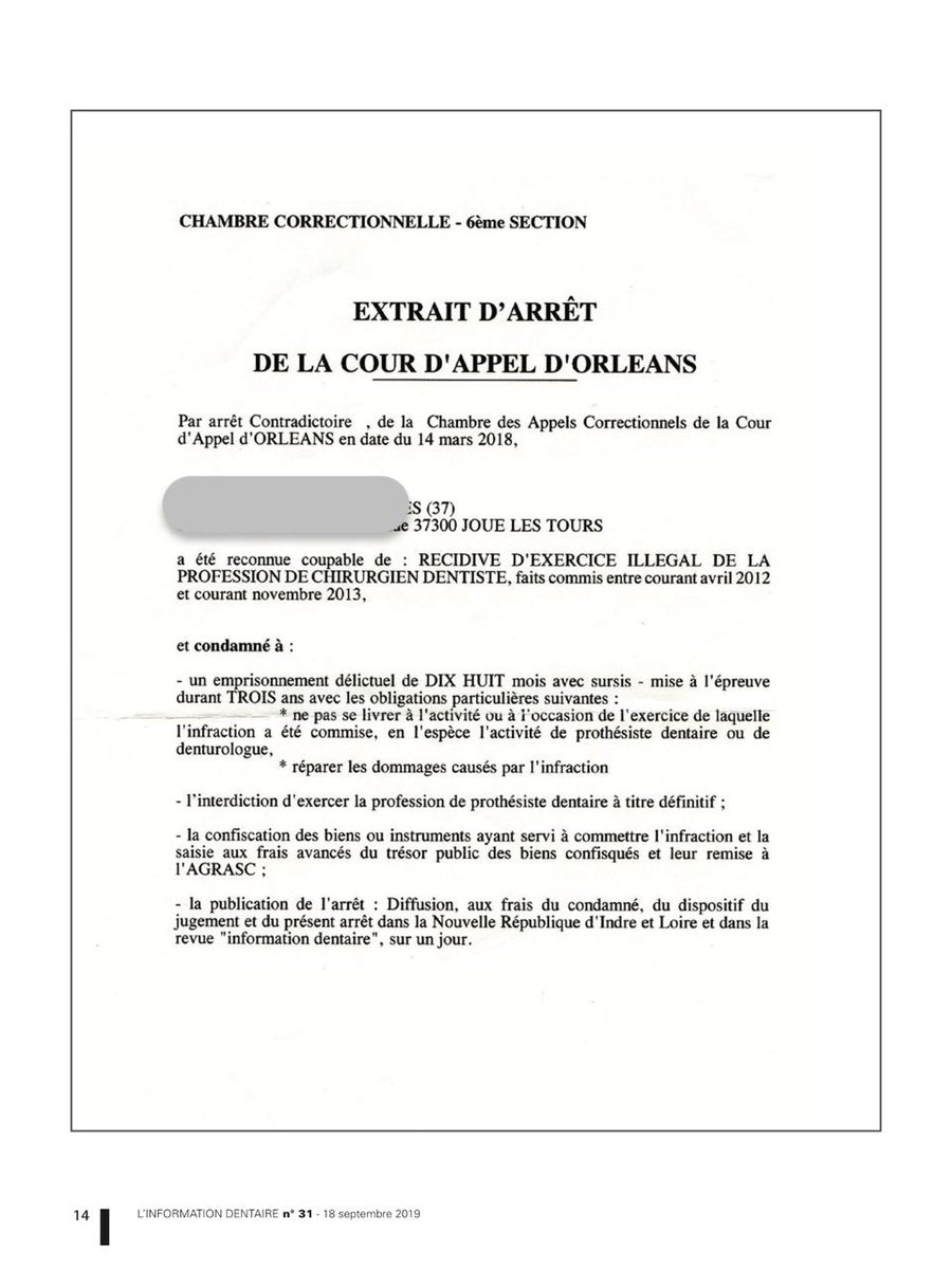 marcsabek's tweet photo. Rejet pourvoi délinquant récidiviste, l’arrêt #courappelorleans devenu définitif!
Merci JP GALLET et CA #CDF37, pas lâché ce dossier épuisant, condamner définitivement l'illégal!
Merci BC #LesCDF pour appui technique et matériel dans la dernière étape devant la #courdecassation https://t.co/zfdsCUkIos