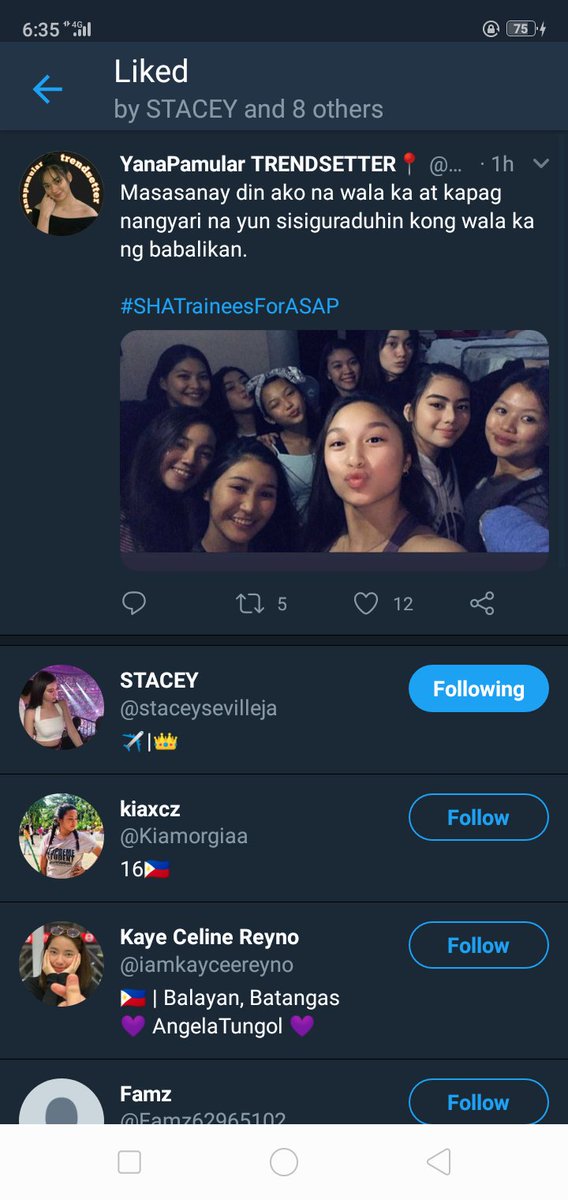 YanaPamTrendOFC's tweet photo. @staceysevilleja she like my tweet..Beke nemen pa followback luv! hehehe.
#SHATraineesForASAP https://t.co/yenjKXdgFy