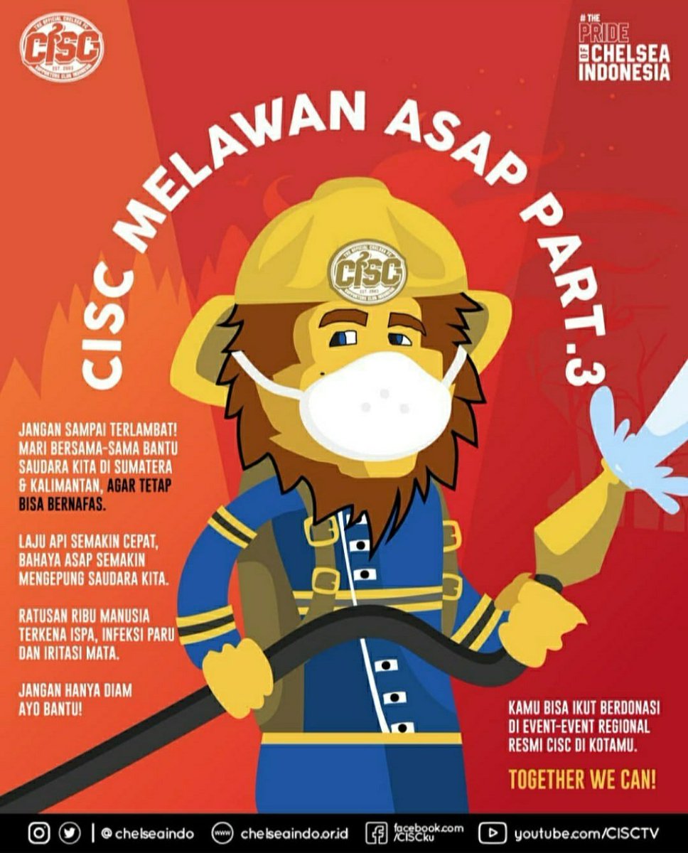 chelsea_tagung's tweet image. #CISCMelawanAsap Part 3.

Yuk bantu saudara-saudara kita di Sumatera dan Kalimantan yang saat ini sedang terkena musibah dengan menyisihkan sebagian rejeki yang kamu punya untuk mereka!

Nanti malam akan ada penggalangan dana saat nobar

Berbagi itu indah. Mari!

#ThisIsCISC