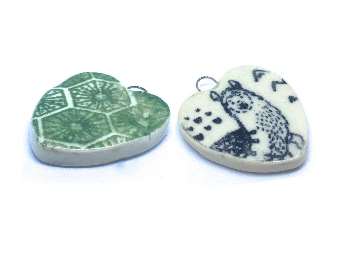 Ceramic Llama Pendant, heart tinyurl.com/y67kuap3 via <a href="/EtsySocial/">EtsySocial</a> #epiconetsy #etsyshop #pendantheart #handmadesupply