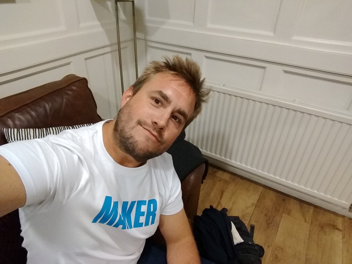 In make up and costume ready for my shoot this morning @MPFilmTVStudio in good ol' #London <a href="/nicknightmgmt/">Nic Knight Mgmt</a>