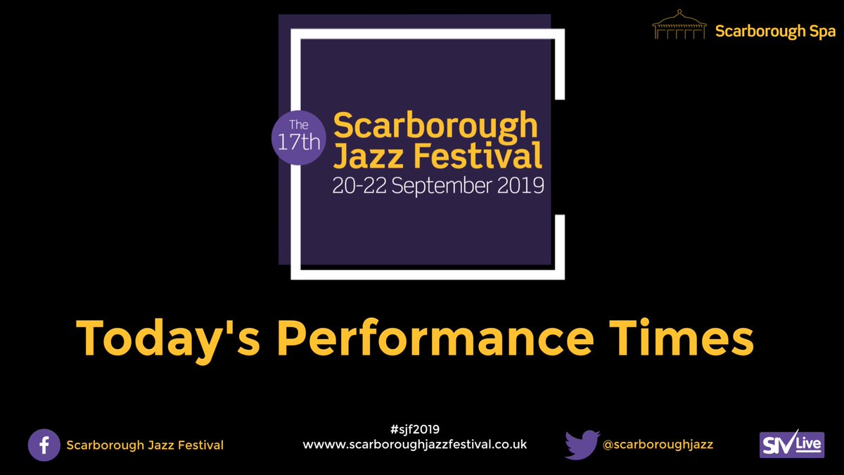 scarboroughjazz's tweet image. TODAY! 🎷 

Day 3 of The Scarborough Jazz Festival!

12.30pm
New Jazz Extempore
 
2.30pm
Alec Dankworth’s Spanish Accents
 
4.15pm
Bonsai
 
7pm
Partisans
 
8.45pm 
Jim Mullen’s ‘Volunteers’

Day &amp;amp; session tickets are still available via our box office: (01723) 82188.