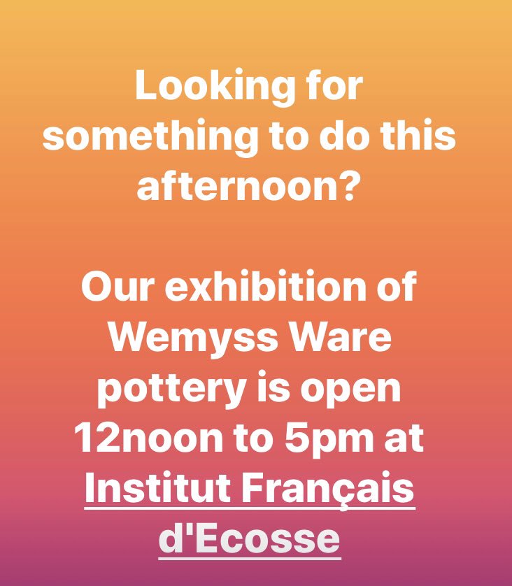 #wemyssware #scottishpottery #pottery #potteryexhibition #whatsonedinburgh #thisisedinburgh