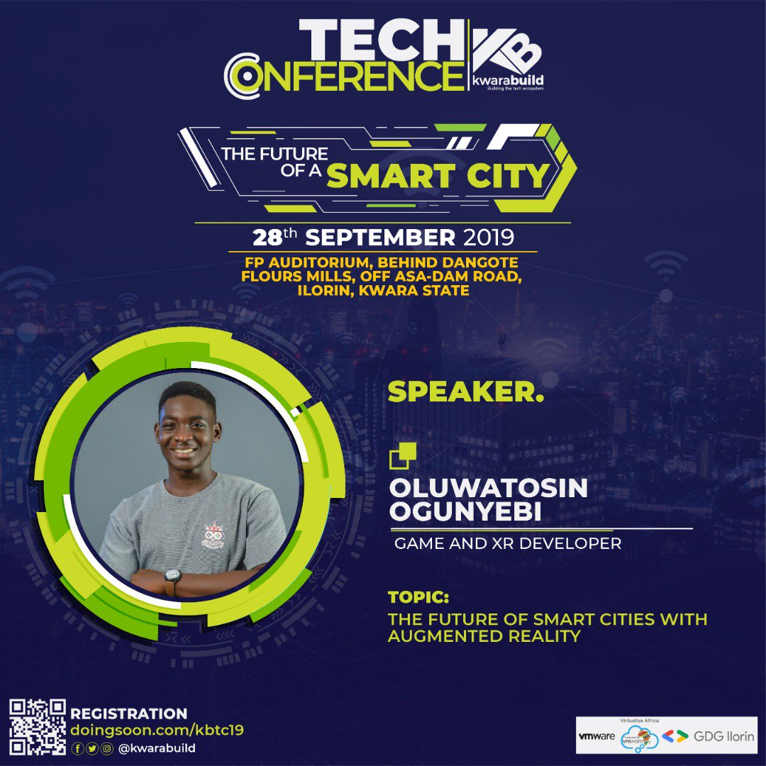 QoreebA's tweet photo. Meet the youngest graduate speaker for the kwarabuild tech conference 2019.
Register. Save the date. Attend. https://t.co/2dfcOZskWD
#kwarabuildConf #SmartCities #VirtualizeAfria https://t.co/hlY3WgYf6o