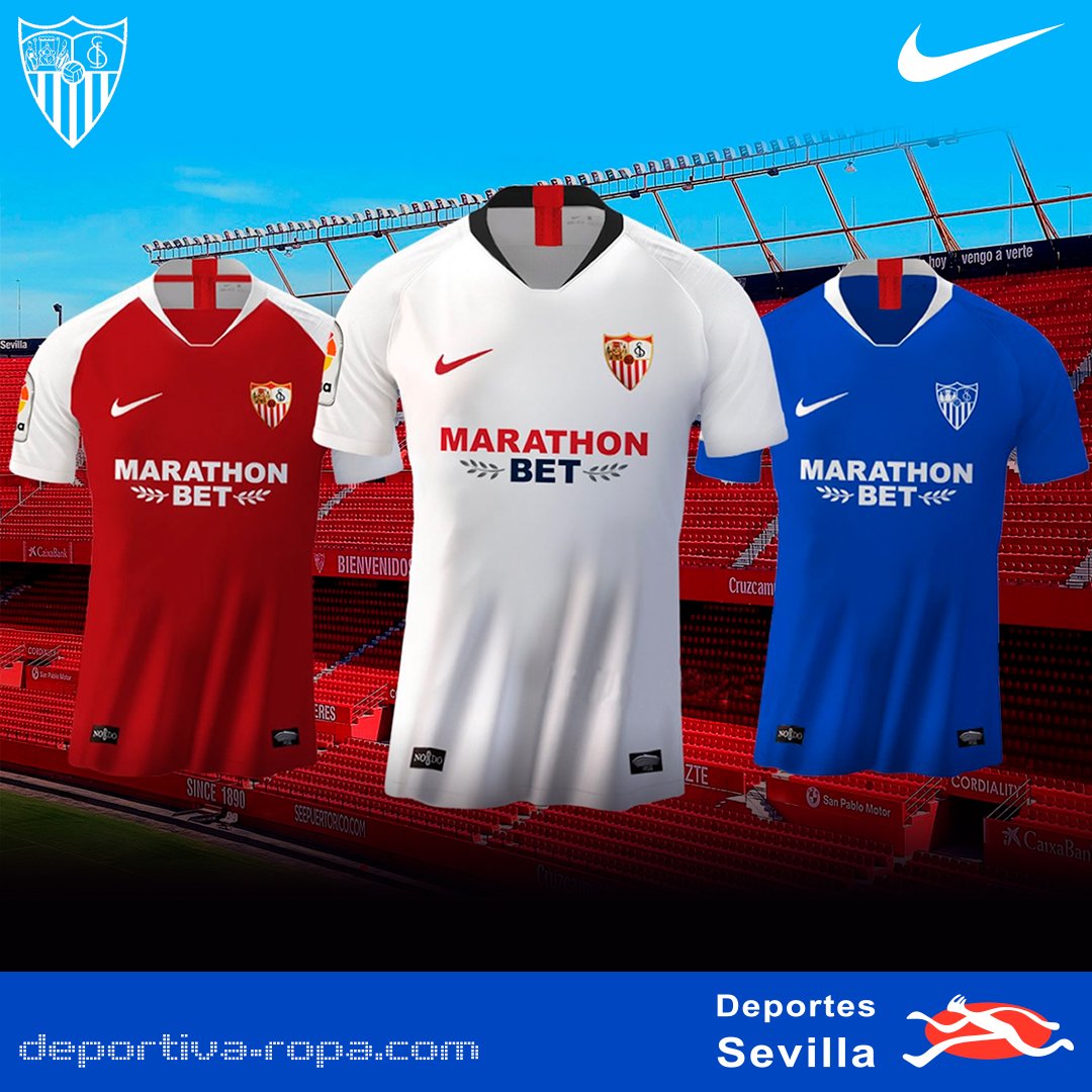 ⚪1º, 🔴2º y 🔵3º Camiseta Oficial del Sevilla Fútbol Club para la temporada 2019/2020. Nike. En Deportes Sevilla. #WeareSevilla #vamosmiSevilla #nuncamerindo #Moda #team #nike #instagram #followme #style #follow #instadaily #travel | SnapWidget