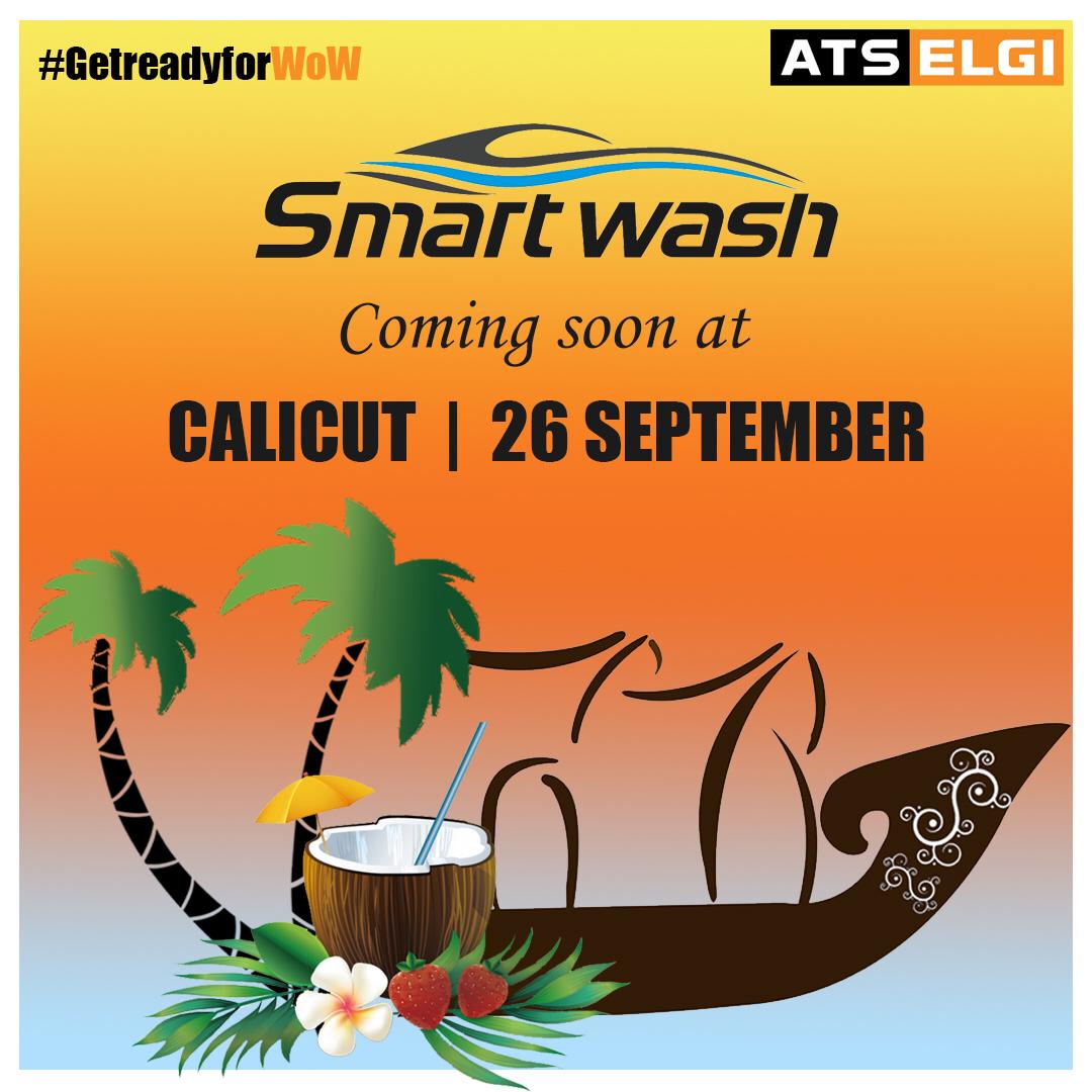 AtsElgiLtd's tweet photo. ATS ELGI Smartwash coming soon at Calicut on 26th September.
.
.
.
.
#atselgi #thinklongrun #onestopshop #washing #carwash #vehiclewash #worldofwashing #makeinindia #autocarwasher #automaticcarwasher #thinklongrun #WoW #GetReadyforWoW #Calicut #kerala #Smartwash https://t.co/Z6XHMDtIa2