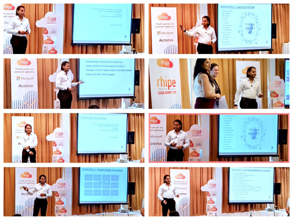 ramesh24's tweet photo. Delivering the keynote at Rhipe’s Partner summit on “ Why Cloud is the foundation for an Organization’s Digital First journey”.
#cloudfirst #digitalfirst #johnkeellsit #ramesh24 #ramesh24inc #rhipe https://t.co/5SZIHTlk5U