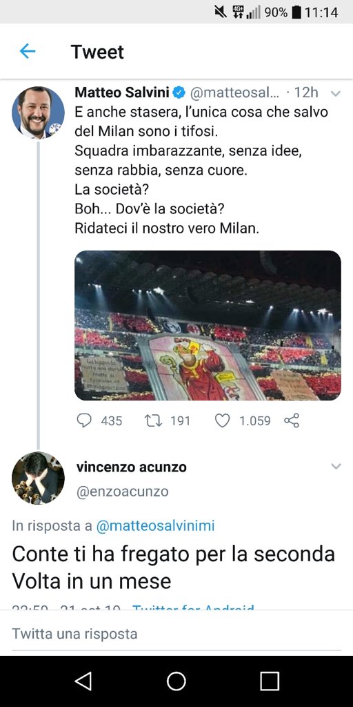 stanzaselvaggia's tweet photo. Risposta dell’anno. https://t.co/TbAXbHt386