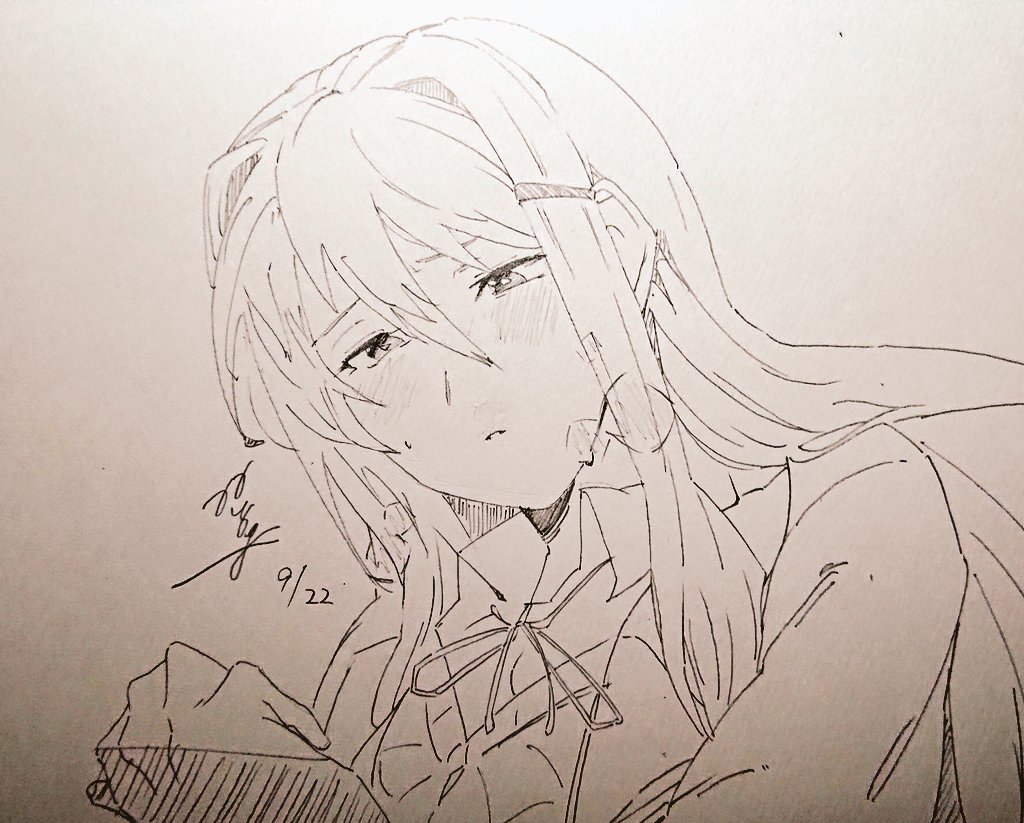 #1日1模写 
#DDLC 

ユリ 