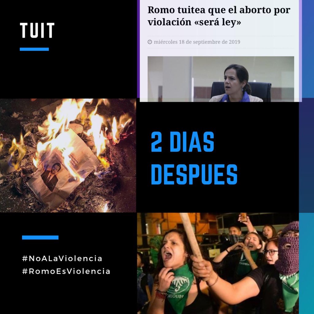 EcuadorProvida's tweet photo. Rechazamos todos los actos de violencia que están sucediendo. Hablamos de tolerancia, pero parece que solo para unos pocos, y más aún es lamentable que una autoridad de Gobierno incite a la violencia en el vientre de una mujer como es el aborto. #NoALaViolencia #RomoEsViolencia https://t.co/aKQnQHACjq