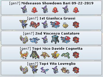 sanjinosora's tweet photo. Zygarde made top cut at the MSS in Bari, Italy 

@vgcstats https://t.co/dXEh7X7MuP